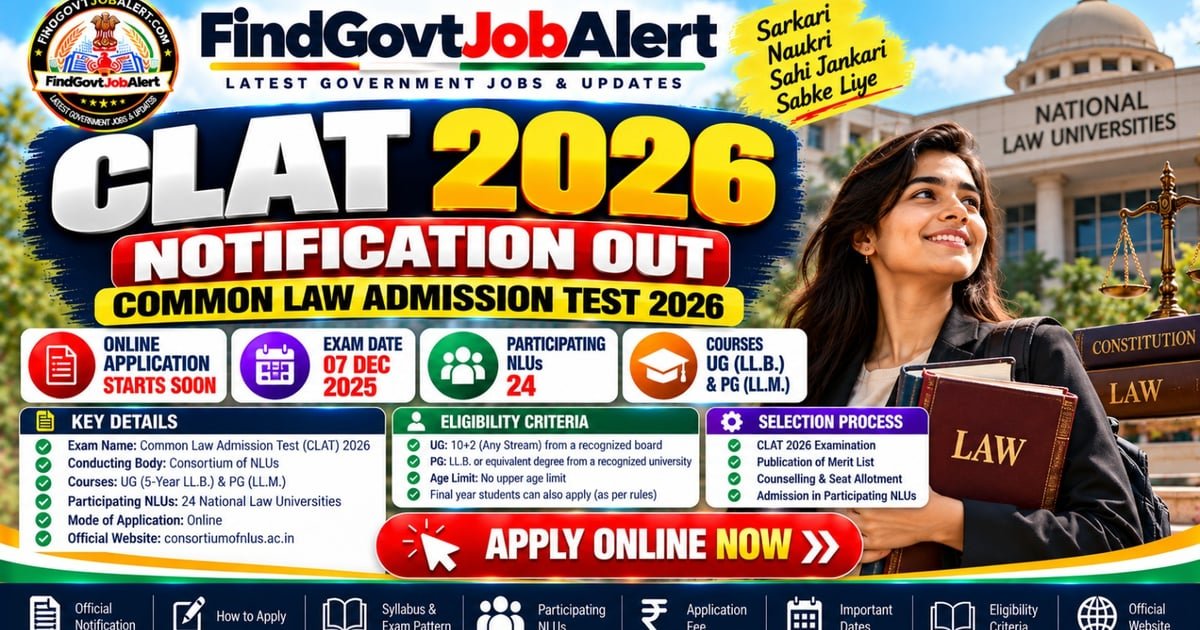CLAT 2027 Application Form: Apply Online - Consortium of National Law Universities (CLAT)